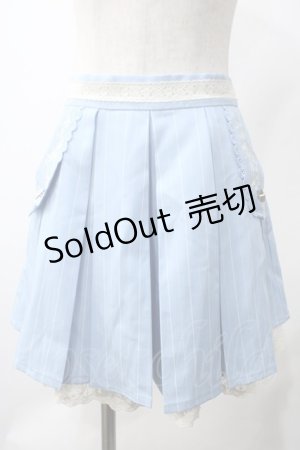 画像: axes femme / フラップデザインキュロット M サックス Y-25-05-22-216-AX-PA-SZ-ZY