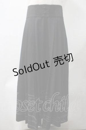 画像: Hoshibako Works / 繁花集スカート  黒 Y-25-05-22-227-LO-SK-SZ-ZY