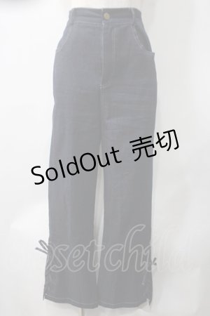 画像: axes femme POETIQUE / レースアップデニムパンツ M インデイゴ Y-25-05-22-241-AX-PA-SZ-ZI