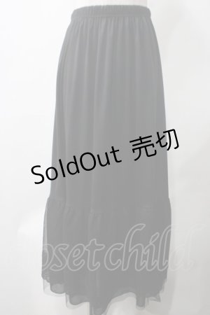 画像: axes femme / 選べる着丈レースペチスカート L 黒 Y-25-05-22-245-AX-SK-SZ-ZI