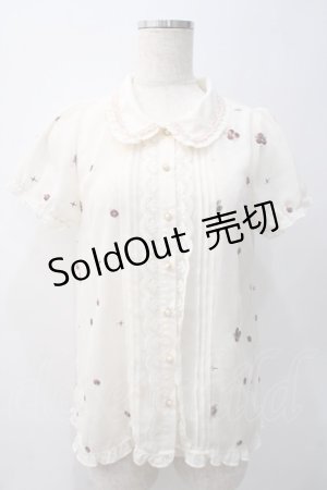 画像: axes femme / レースセーラーブラウス  オフ Y-25-05-22-025-AX-BL-AS-ZY