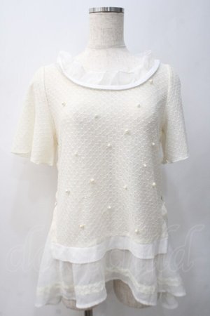 画像: axes femme / 裾フリルAラインプルオーバー M 生成り Y-25-05-22-026-AX-TO-SZ-ZY