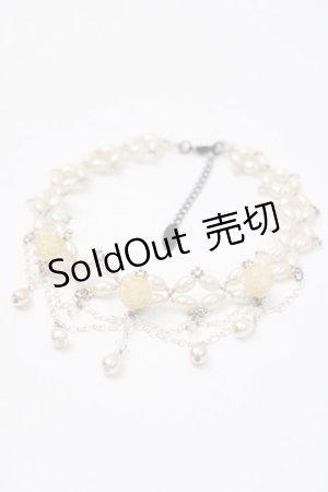画像: Ozz Croce / 薔薇パールネックレス  アイボリー Y-25-05-22-003-OO-AC-SZ-ZY