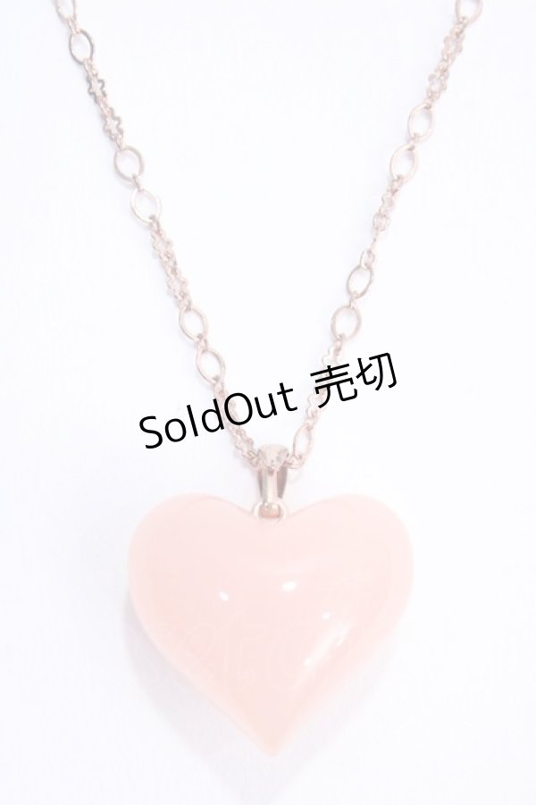 画像1: MILK / ハートネックレス  ピンク Y-25-05-25-004-ML-AC-SZ-ZY (1)