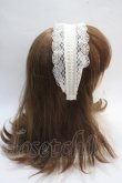 画像3: Melody BasKet / 旋律で紡いだレースカチューシャ  アイボリー Y-25-05-25-045-LO-AC-SZ-ZY (3)