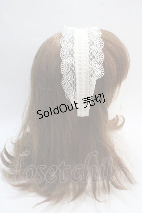 画像3: Melody BasKet / 旋律で紡いだレースカチューシャ  アイボリー Y-25-05-25-045-LO-AC-SZ-ZY (3)