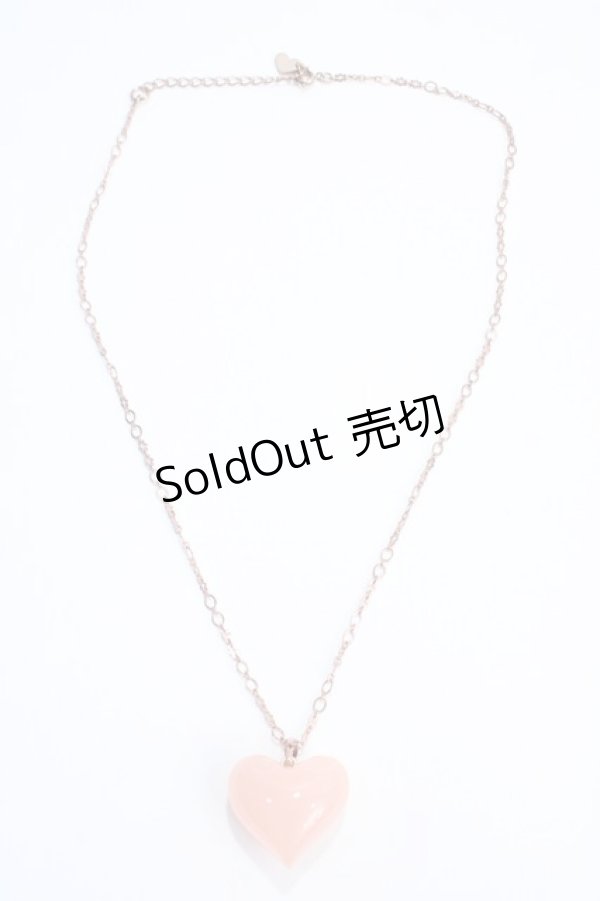 画像2: MILK / ハートネックレス  ピンク Y-25-05-25-004-ML-AC-SZ-ZY (2)