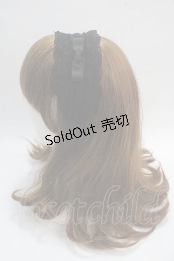画像2: Melody BasKet / 旋律で紡いだレースカチューシャ  黒 Y-25-05-25-051-LO-AC-SZ-ZY (2)