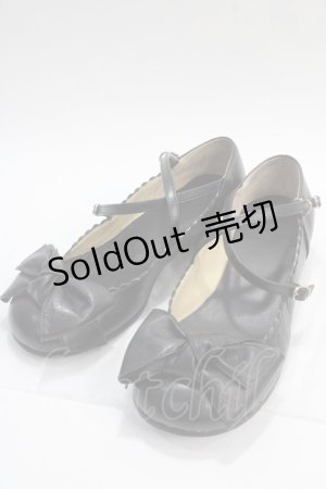 画像: Emily Temple cute / リボン付シューズ 22 黒 Y-25-05-25-057-ET-SH-SZ-ZY