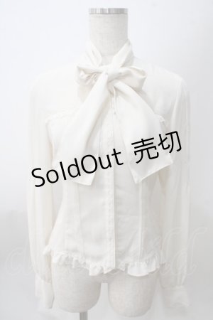 画像: Victorian maiden / ロイヤルレーシースタンドカラーブラウス  アイボリー Y-25-05-25-061-CL-BL-SZ-ZY