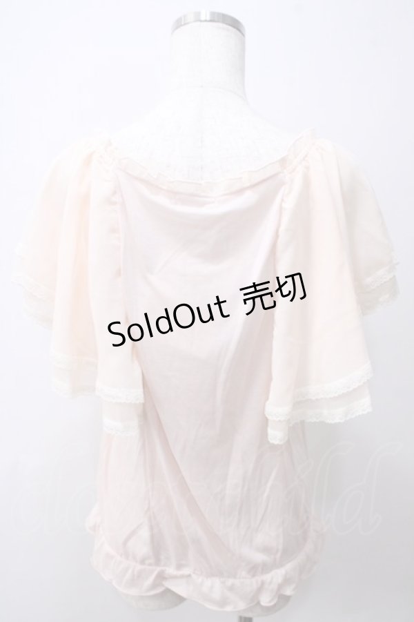 画像2: axes femme / シフォン袖トップス  ピンク Y-25-05-25-069-AX-TO-SZ-ZY (2)