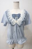 画像1: axes femme / レイヤード風カットデニムプルオーバー  ウォッシュ Y-25-05-25-080-AX-TO-SZ-ZY (1)