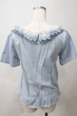 画像2: axes femme / レイヤード風カットデニムプルオーバー  ウォッシュ Y-25-05-25-080-AX-TO-SZ-ZY (2)