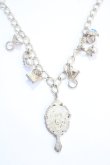 画像2: Jane Marple / 宝石と鏡のネックレス  シルバー×ブルー Y-25-05-25-001-JM-AC-SZ-ZY (2)