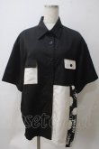 画像1: magic skirt cat【魔法裙子猫】 / 斑点狗シャツ S 黒 Y-25-05-25-086-LO-BL-SZ-ZY (1)