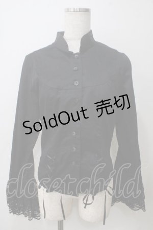 画像: BPN / ビスチェ風切り替えブラウス M 黒 Y-25-05-25-100-GO-BL-SZ-ZY