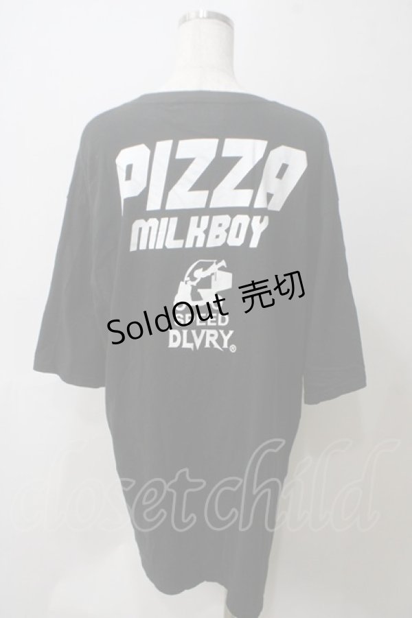 画像2: MILKBOY / PIZZA Tシャツ  ブラック Y-25-05-25-101-MB-TO-SZ-ZY (2)