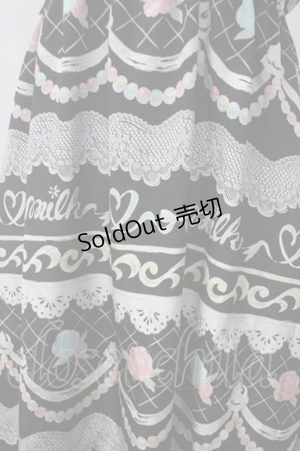 画像3: MILK / Sugar cakeドレス  ブラック Y-25-05-25-119-ML-OP-SZ-ZY (3)