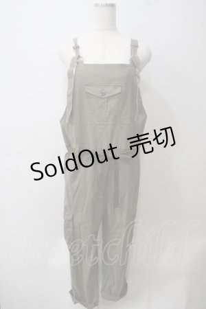 画像: Jane Marple Dans Le Salon / キュプラコットンツイルサロペット M カーキ Y-25-05-25-124-JM-PA-SZ-ZY