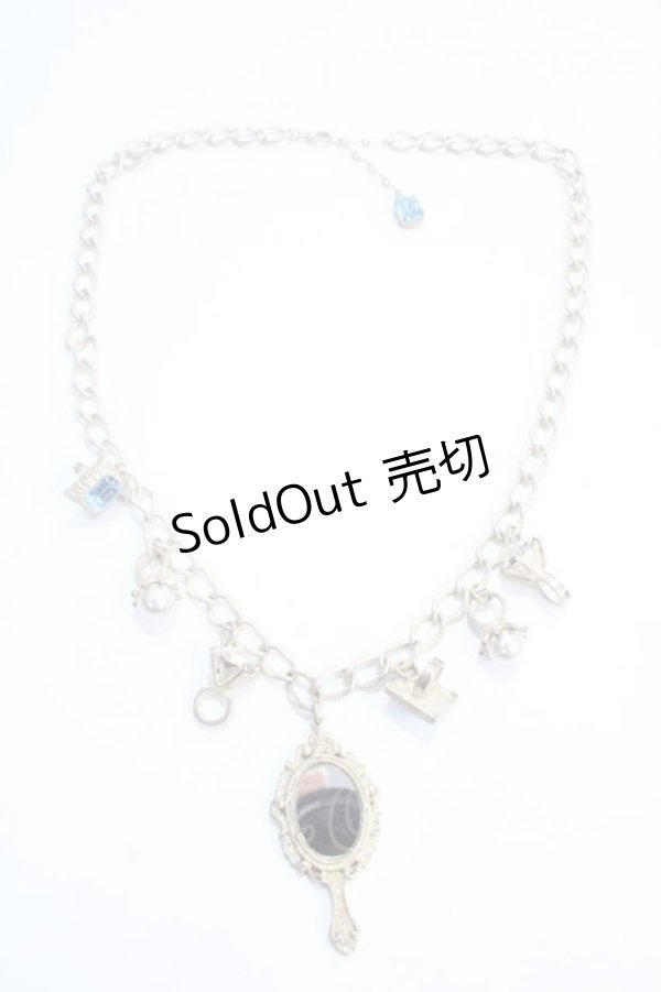 画像3: Jane Marple / 宝石と鏡のネックレス  シルバー×ブルー Y-25-05-25-001-JM-AC-SZ-ZY (3)