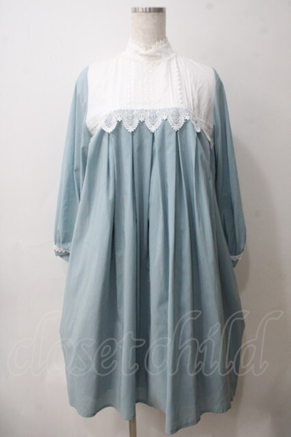 画像1: SERAPHIM / テレーズワンピース  ブルー Y-25-05-25-130-LO-OP-SZ-ZY (1)