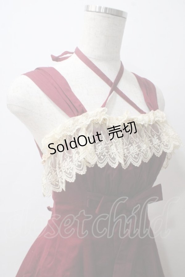 画像4: Mary Magdalene / デボラドールワンピース  ボルドー Y-25-05-25-132-CL-OP-SZ-ZY (4)