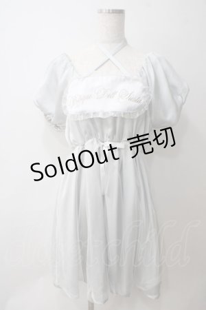 画像: Amavel / アイマスクモチーフチュール重ねワンピース F グレー Y-25-05-25-139-CA-OP-SZ-ZY