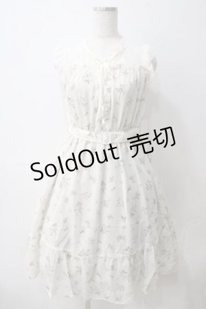 画像: axes femme / レース切替花柄ワンピース  キナリ Y-25-05-25-143-AX-OP-SZ-ZY
