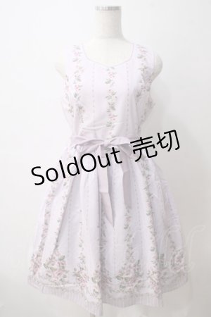 画像: axes femme / 花柄パネルワンピース  アワピンク Y-25-05-25-145-AX-OP-SZ-ZY