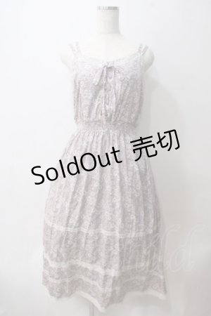 画像: axes femme / 小花柄キャミワンピース  ラベンダー Y-25-05-25-148-AX-OP-SZ-ZI