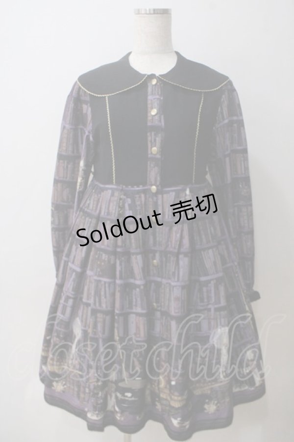 画像1: metamorphose / 黒猫の秘密の研究室シャツワンピース  アメジスト Y-25-05-25-160-ME-OP-SZ-ZY (1)