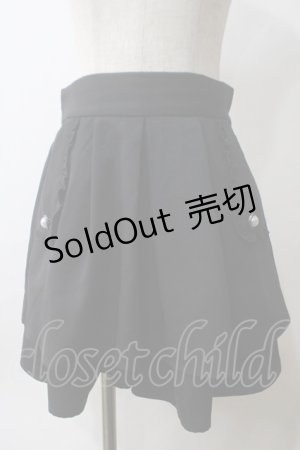 画像: axes femme / フラップデザインキュロット  黒 Y-25-05-25-170-AX-PA-SZ-ZY