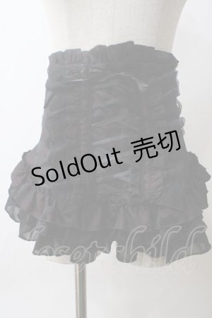 画像: MARBLE / 総フリル編み上げコルセット  エンジ Y-25-05-25-188-GO-TO-SZ-ZY