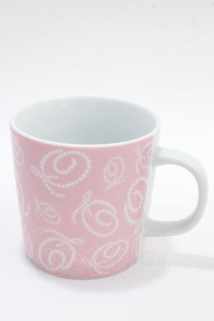 画像: Q-pot. / QQQ(サンキュー)デザインの限定マグカップ/ノベルティー F ピンク Y-25-05-25-025-QP-ZA-SZ-ZY