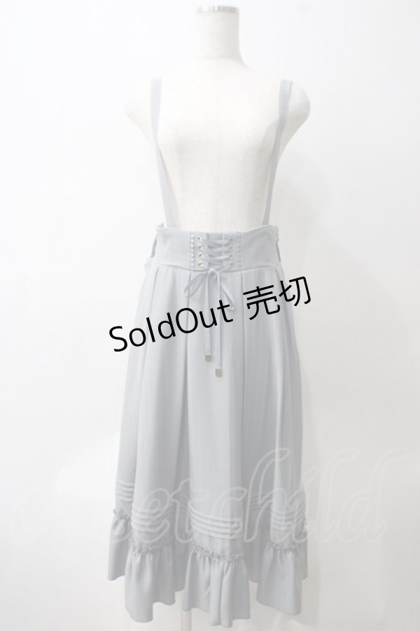 画像1: Amavel / Classical Doll サスペンダーミドルスカート F グレー Y-25-05-25-193-CA-SK-SZ-ZY (1)