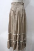 画像2: axes femme / レース使いプリーツスカート  ベージュ Y-25-05-25-205-AX-SK-SZ-ZY (2)