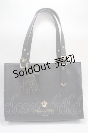 画像: Amavel / Royal Crownトートバッグ  黒 Y-25-05-25-040-CA-BG-SZ-ZY