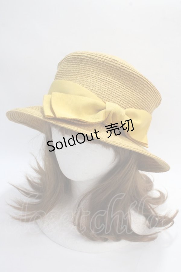 画像1: 【SALE】Jane Marple / ラミー編み帽子  マスタード Y-25-05-25-042-JM-AC-SZ-ZT-K004 (1)