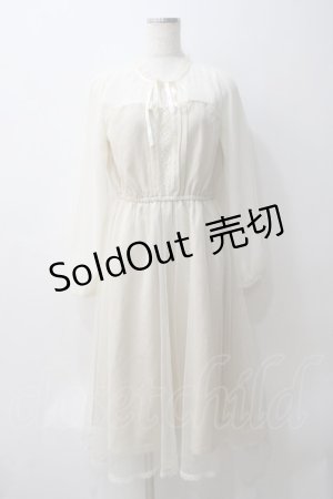 画像: axes femme POETIQUE / チュールデザインワンピース M キナリ Y-25-05-29-049-AX-OP-SZ-ZY