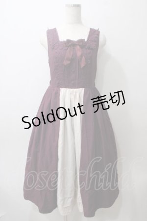 画像: axes femme kawaii / エレガントドールジャンスカ M ワイン Y-25-05-29-053-AX-OP-SZ-OS
