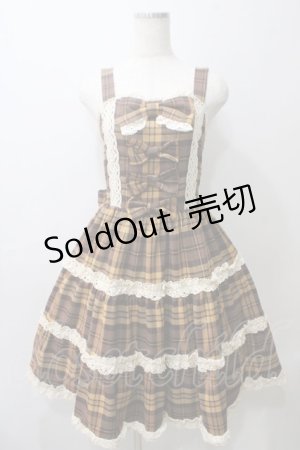 画像: axes femme kawaii / タータンチェックジャンスカ M イエロー Y-25-05-29-054-AX-OP-SZ-OS