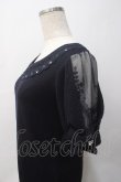 画像3: axes femme / 袖デザイン半袖プルオーバー M 紺 Y-25-05-29-006-AX-TO-SZ-ZY (3)