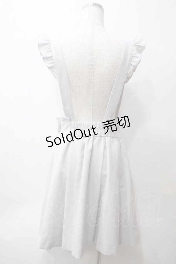 画像2: Ank Rouge / フリルサスペンダーギャザースカート M ブルー Y-25-05-29-066-CA-SK-SZ-ZY (2)