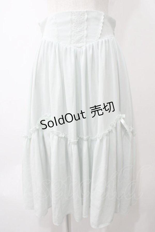 画像1: axes femme kawaii / ヴィンテージシフォンスカート M ミント Y-25-05-29-075-AX-SK-SZ-ZI (1)