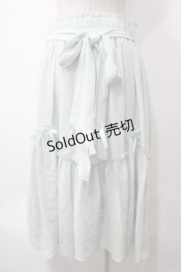 画像2: axes femme kawaii / ヴィンテージシフォンスカート M ミント Y-25-05-29-075-AX-SK-SZ-ZI (2)