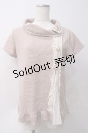 画像: axes femme / ボタンデザイントップス  ピンク Y-25-05-29-014-AX-TO-SZ-ZY
