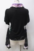 画像2: gouk / 袖セパレートカットソー  黒×紫 Y-25-05-29-021-GO-TO-AS-ZY (2)