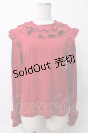 画像: axes femme kawaii / フリルリボンカットプル M アカ Y-25-05-29-024-AX-TO-SZ-ZI