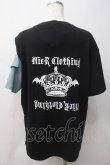 画像2: NieR Clothing / 切替カットソー  黒 Y-25-05-29-026-PU-TO-SZ-ZY (2)