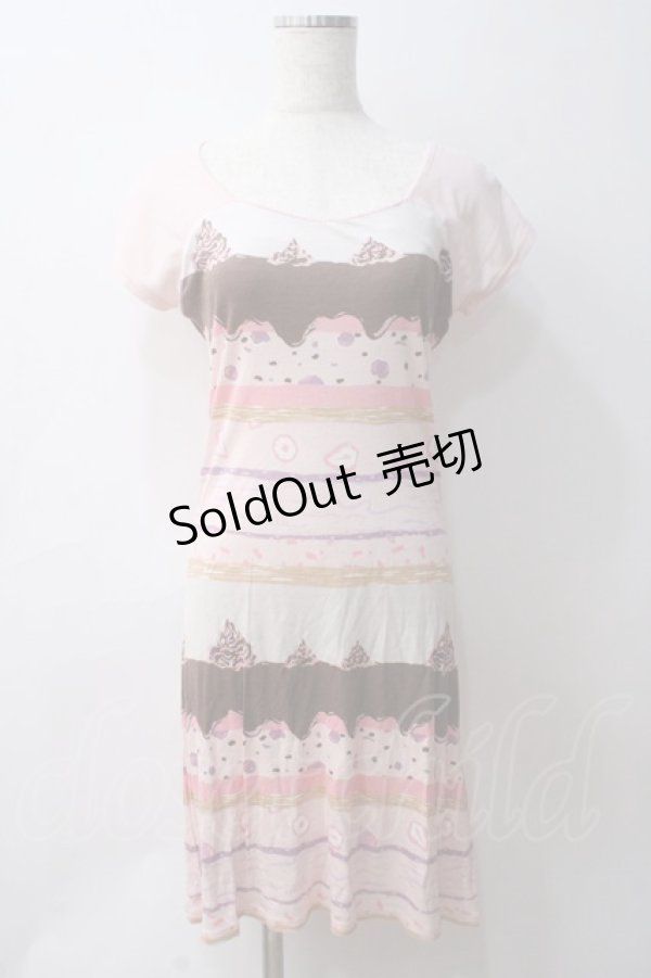画像1: MILK / New Yorkケーキワンピース  ピンク Y-25-05-29-040-ML-OP-AS-ZY (1)